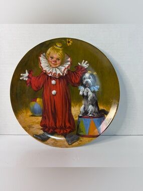 John Mc Clelland 1st Edition Circus Reco "Tommy the Clown"  Collector Plate